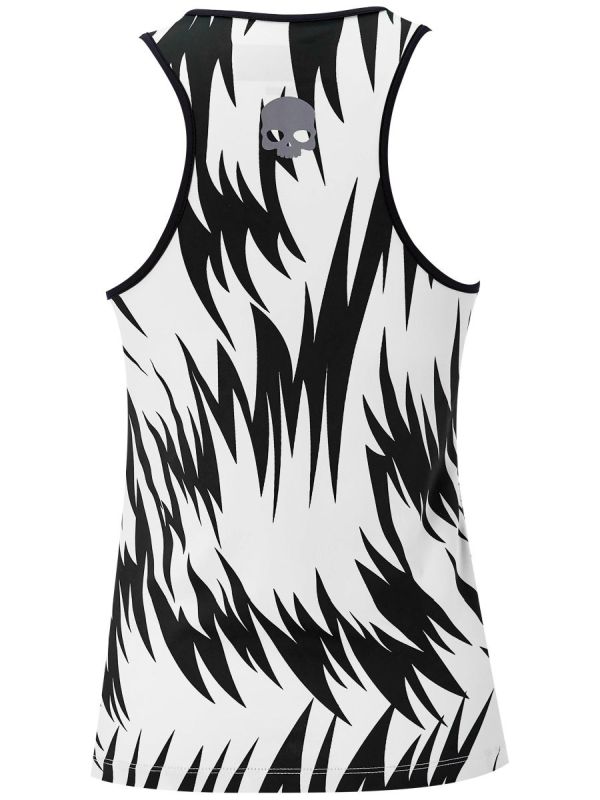 Hydrogen Scratch Tank Top - white