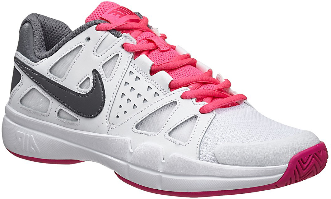  Nike Air Vapor Advantage Clay - white/dark grey/hyper pink/vivid pink