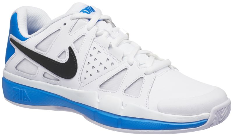 Nike Air Vapor Advantage Clay - white/black/light photo blue