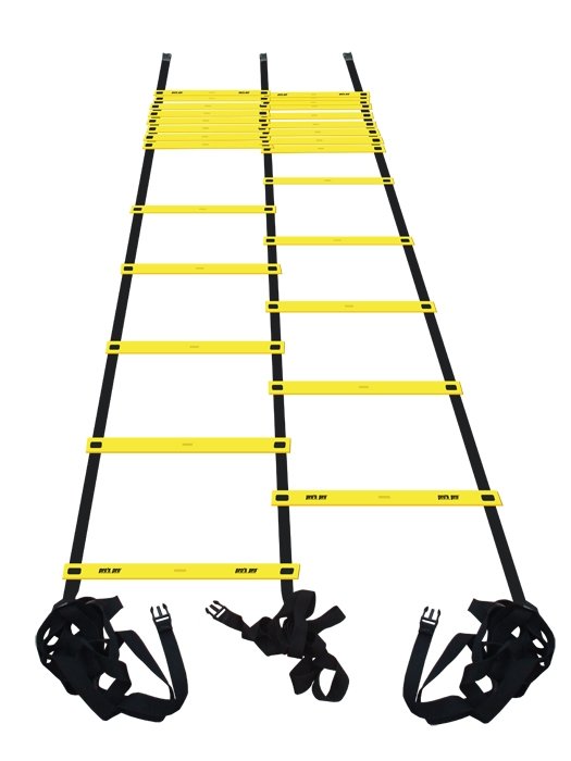 Pro's Pro Agility Ladder Double (9 m) - yellow/black