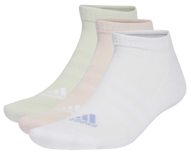Adidas 3-Stripes Cushioned Sportswear Low-Cut Crew Socks