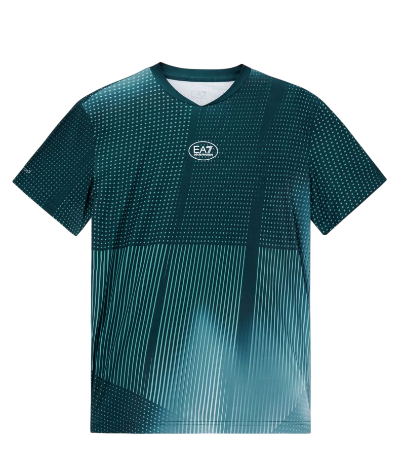 EA7 Tennis Pro Crew-Neck - green fancy