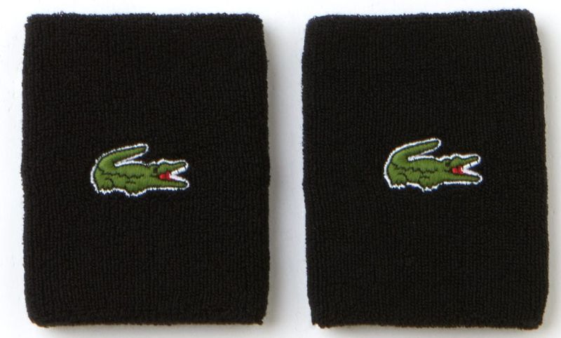 Lacoste SPORT Stretch Cotton Jersey Wristband - black