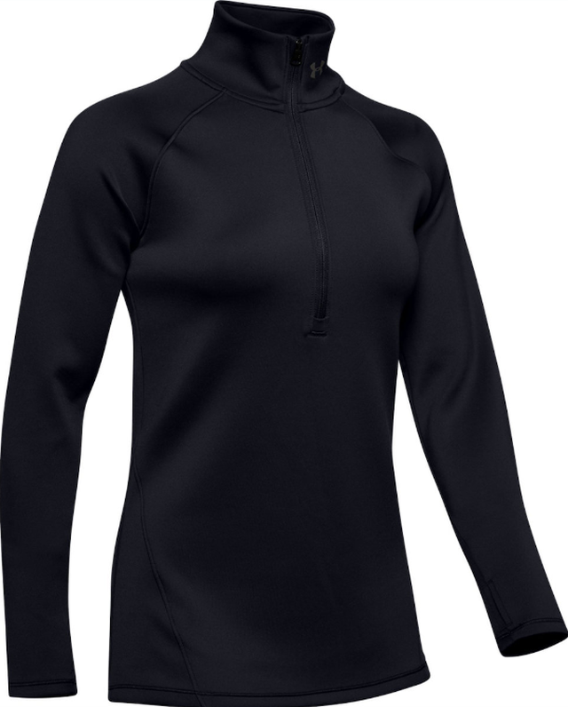 Under Armour Women's ColdGear Armour 1/2 Zip - black