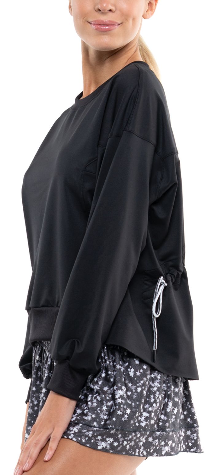 Lucky in Love Core Ruche Back L/S Women - black