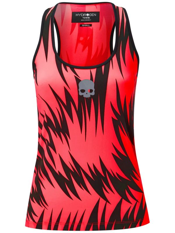 Hydrogen Scratch Tank Top - red