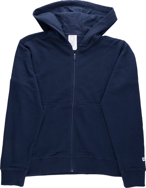 Bluza tenisowa Wilson Kids Unisex Team Zip Hoodie - classic navy # XS Bluza tenisowa Wilson Kids Unisex Team Zip Hoodie - classic navy # XS