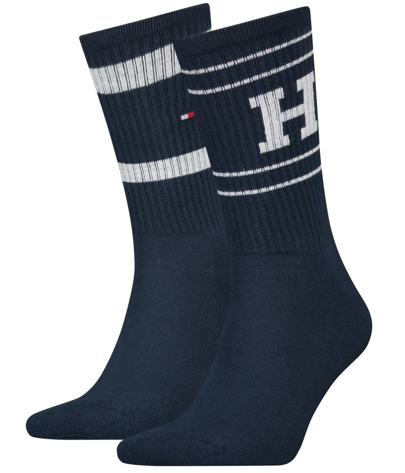 Tommy Hilfiger Sock Sport Patch 2P - navy