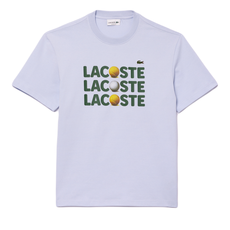 Lacoste Heavy Cotton Tennis Ball Print T-Shirt
