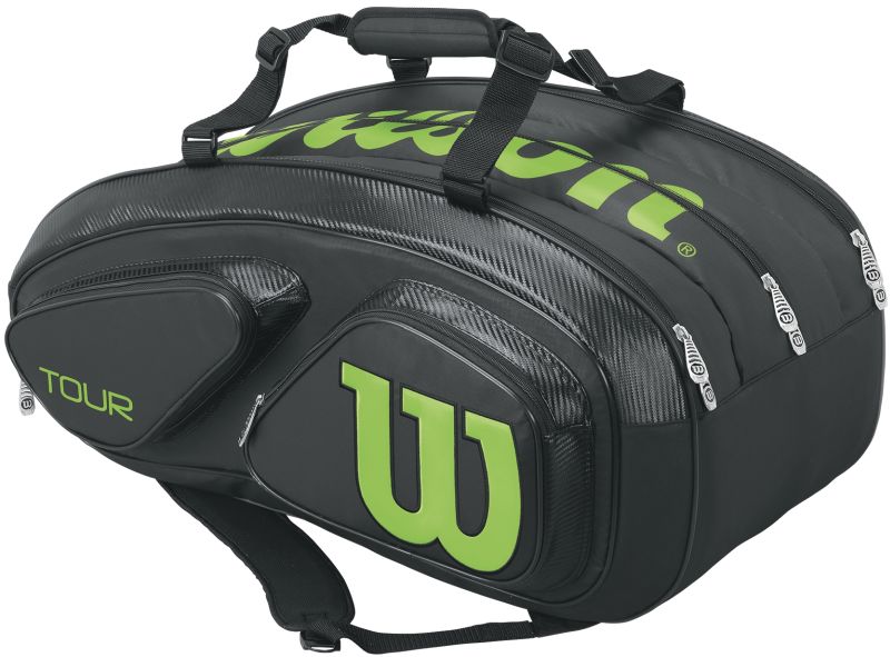 Wilson Tour V 15 Pk - black/lime