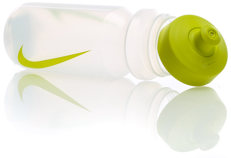 Bidon Nike Big Mouth Water Bottle 0,65L - clear/atomic green