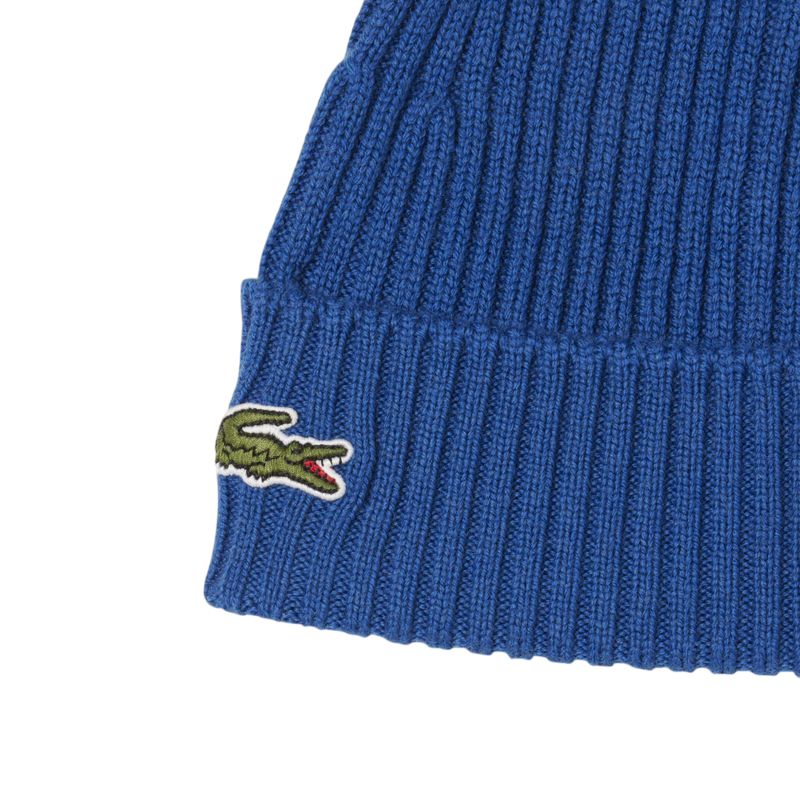 Lacoste Unisex Ribbed Wool - sapphire blue