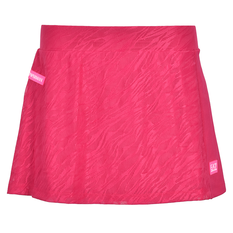 ST81615_1 EA7 Woman Jersey Miniskirt - raspberry sor