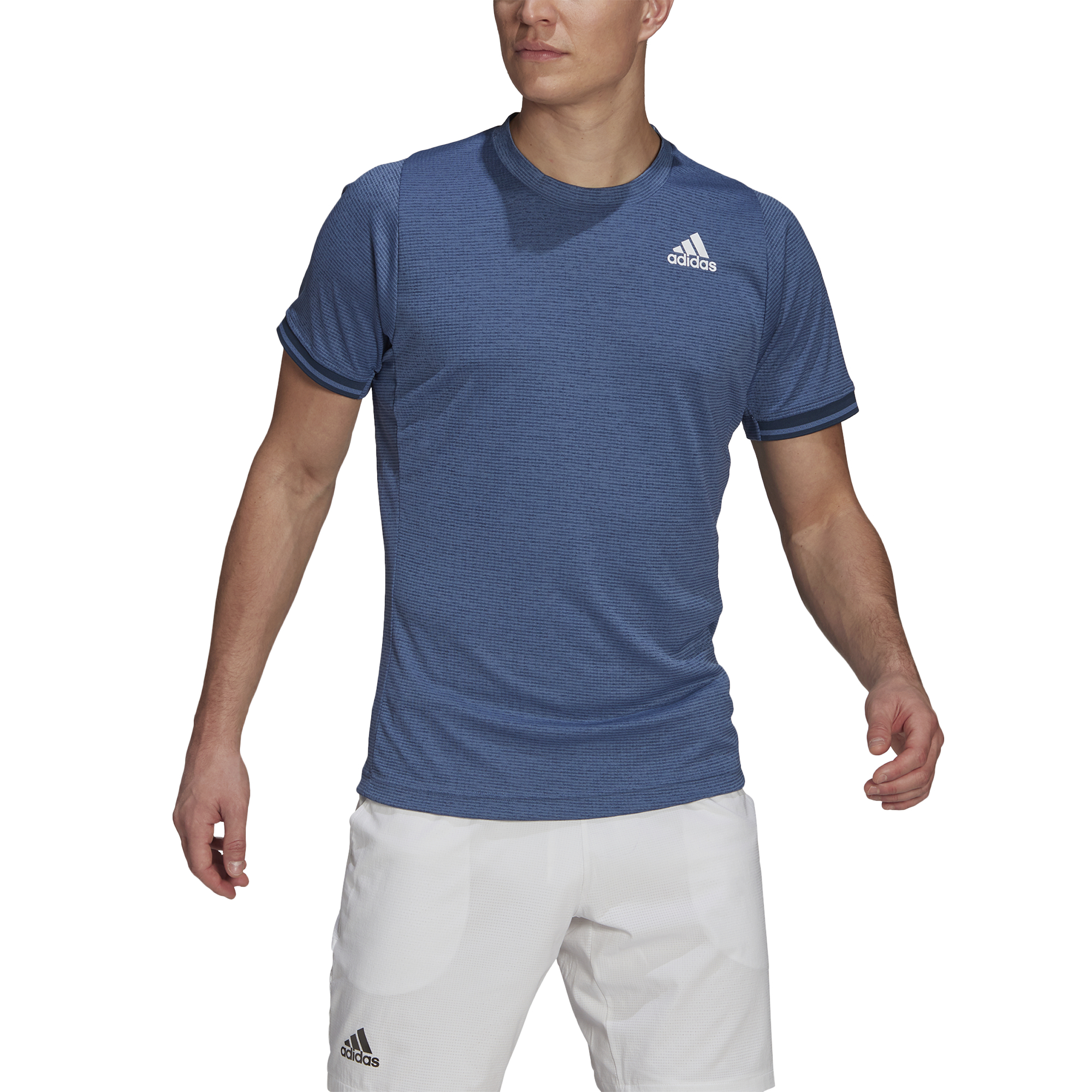 Adidas T Freelift Tee - crew blue/white/hazy blue