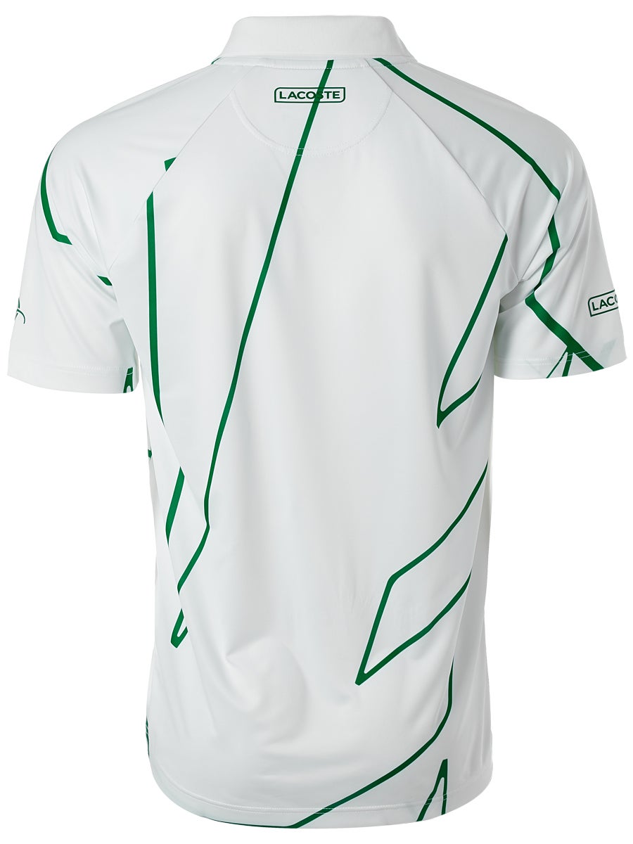 lacoste-novak-djokovic-melbourne-polo-white-green-2 Lacoste Novak Djokovic Melbourne Polo - white/green