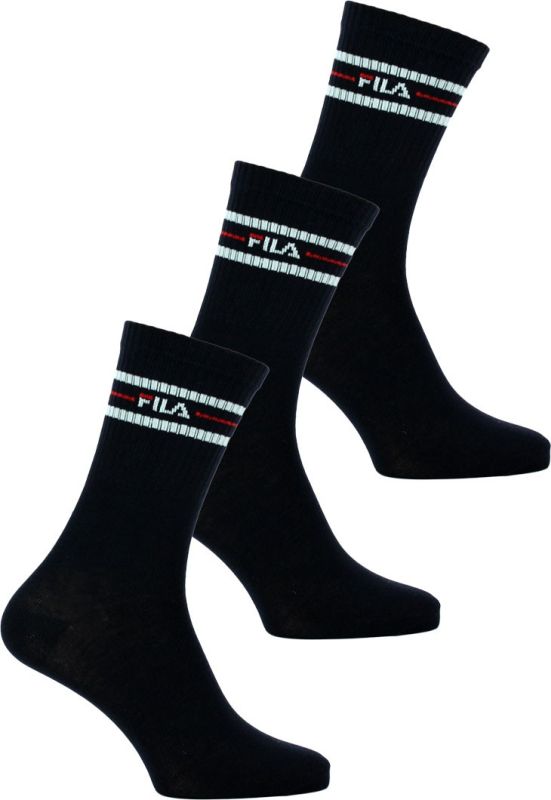 Fila Lifestyle socks Unisex F9092 3P - navy Fila Lifestyle socks Unisex F9092 3P - navy