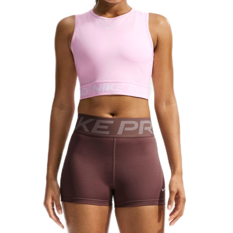 Nike Pro Dri-Fit Cropped Tank - pink foam/white Nike Pro Dri-Fit Cropped Tank - pink foam/white