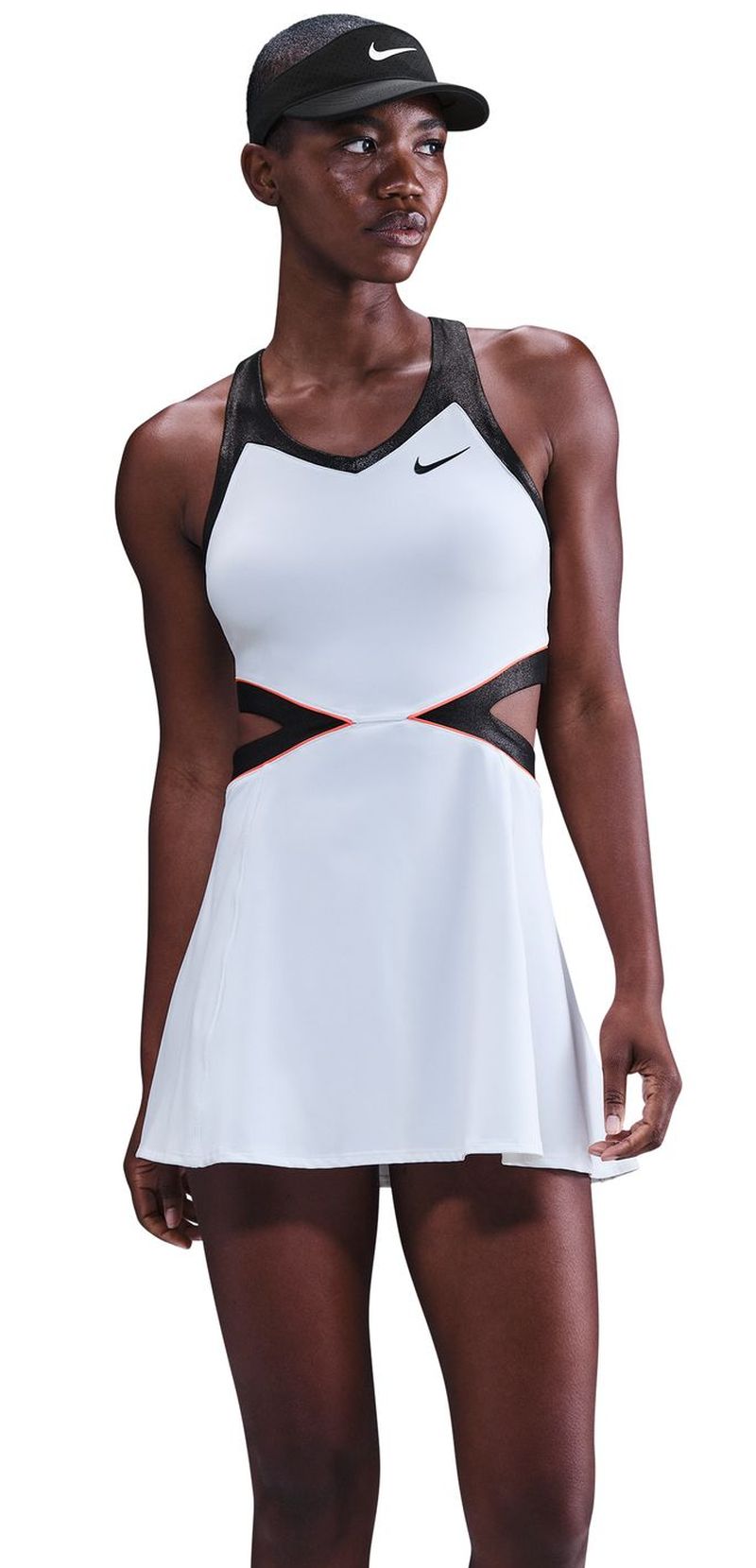 Nike Court Slam Dri-Fit Tennis - white/black/hot punch 