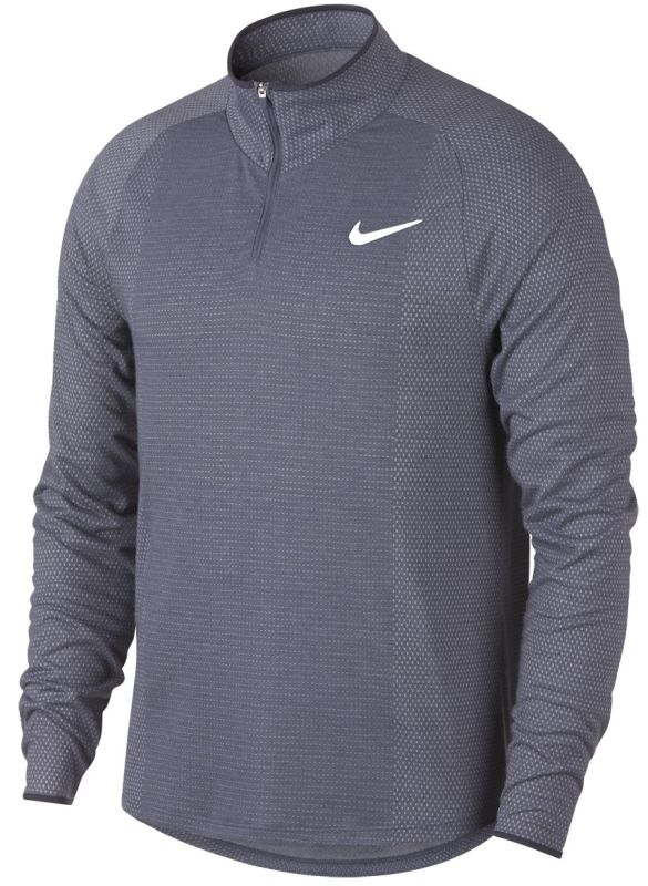 Nike Court Challenger 1/2 Zip - light carbon/gridiron