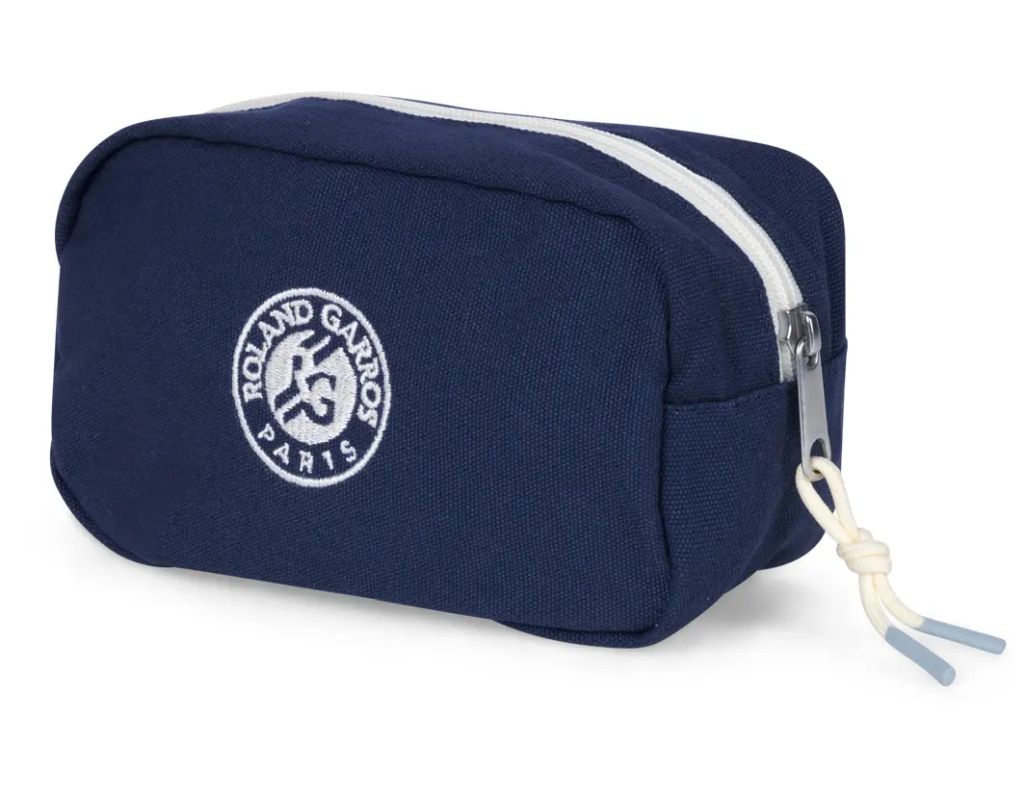 Roland Garros Sporty Chic Makeup Bag - navy