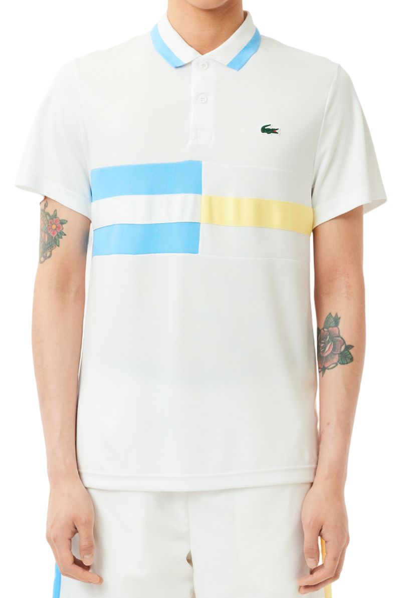 Ultra-Dry Colour-Block Stripe Tennis Polo Shirt