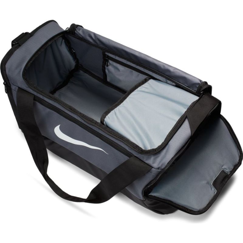 Nike Brasilia Small Duffel - flint grey/black/white