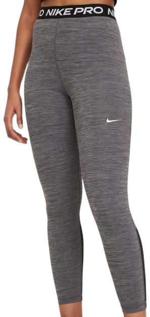 Nike Pro 365 Tight 7/8 Hi Rise Leggings - black/heather/white Nike Pro 365 Tight 7/8 Hi Rise Leggings - black/heather/white