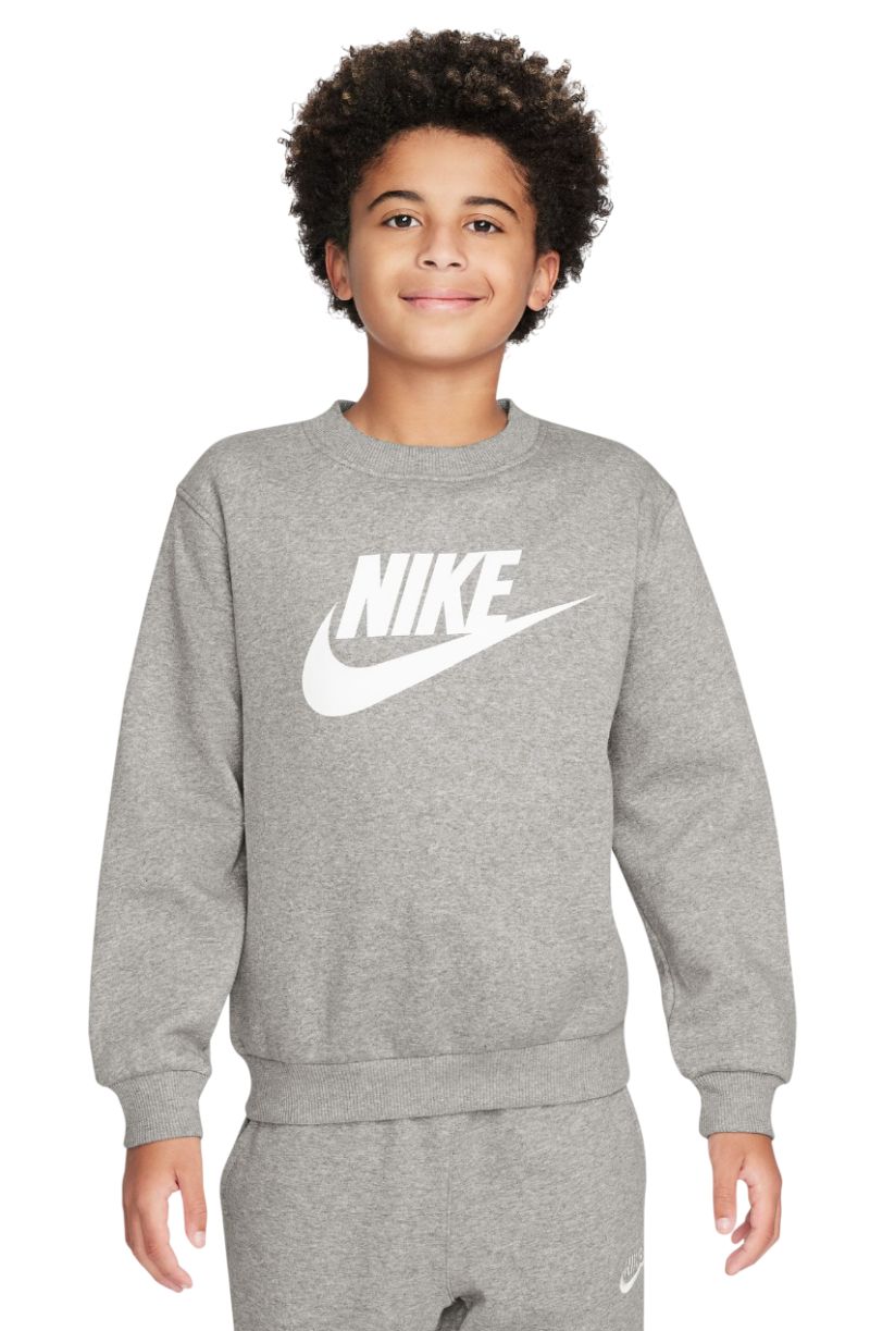 Nike Kids Sportswear Club Fleece - dark grey heather/white  Nike Kids Sportswear Club Fleece - dark grey heather/white