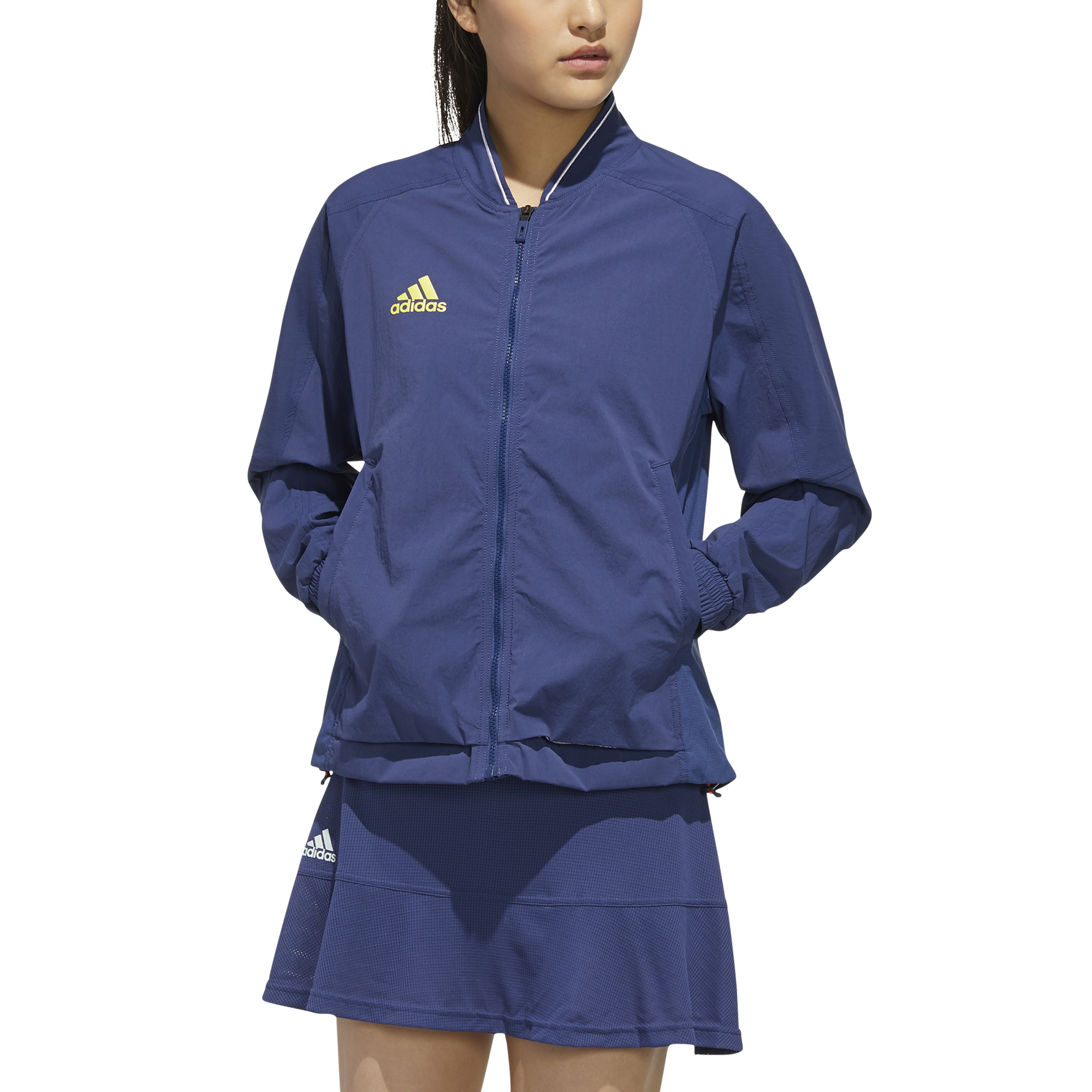 Adidas Women Streatch Woven Jacket - tech indigo