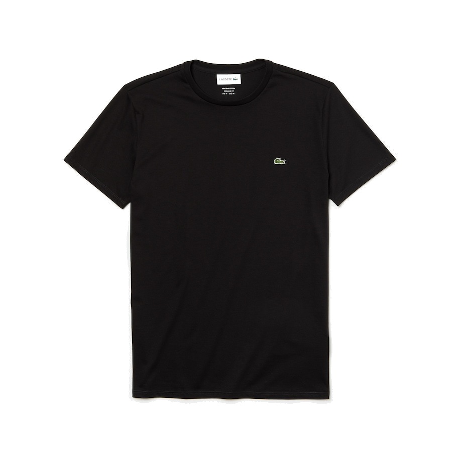 lacoste-men-s-crew-neck-pima-cotton-jersey-t-shirt-black-1 Lacoste Men's Crew Neck Pima Cotton Jersey T-shirt - black