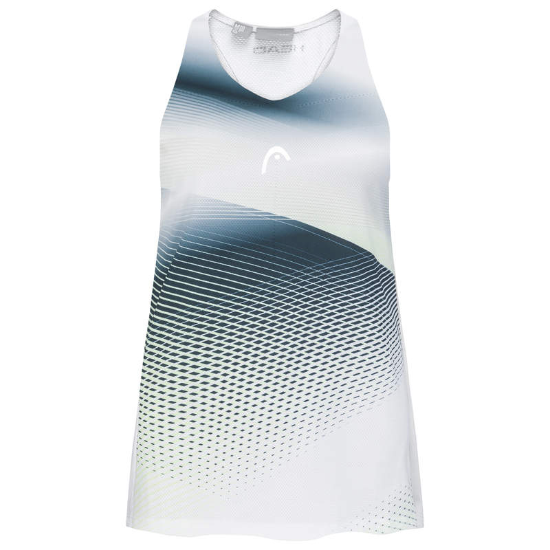 437336 Head Agility Tank Top - white/print perf