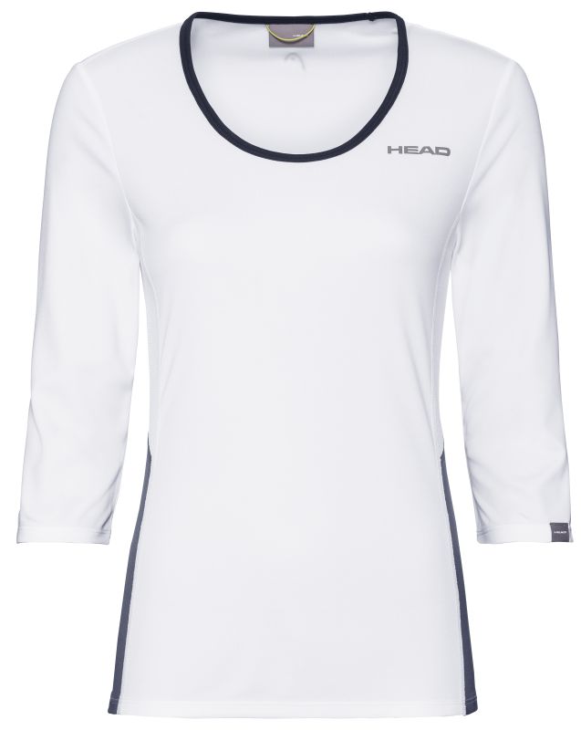 Head Club Tech 3/4 Shirt W - white/dark blue