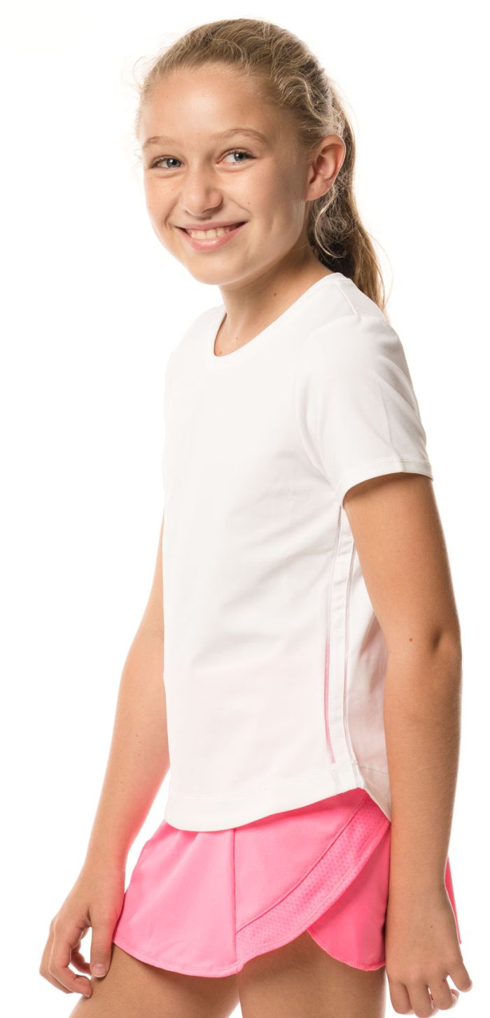 Lucky in Love Core Dynamic High-Low S/S Girls - white