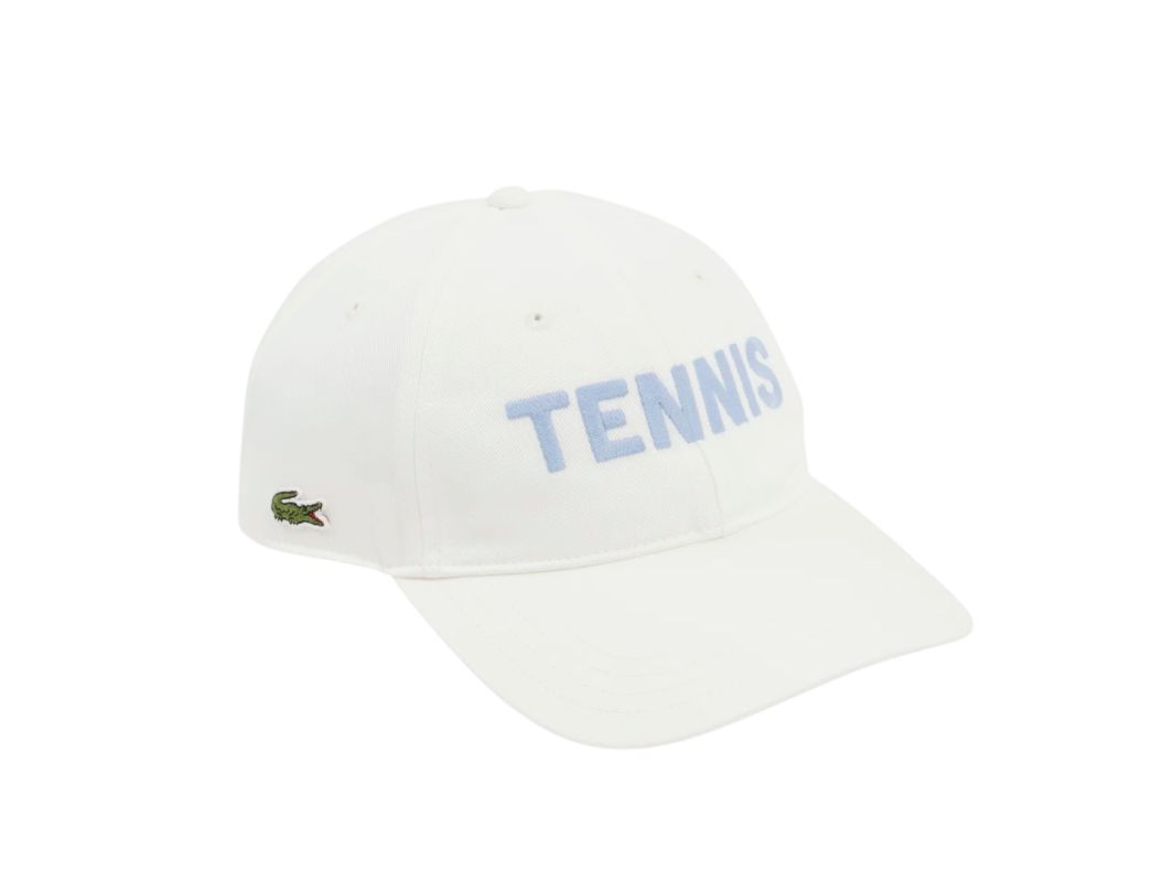 Lacoste Embroidered Cotton Twill - flour/aphylla Lacoste Embroidered Cotton Twill - flour/aphylla