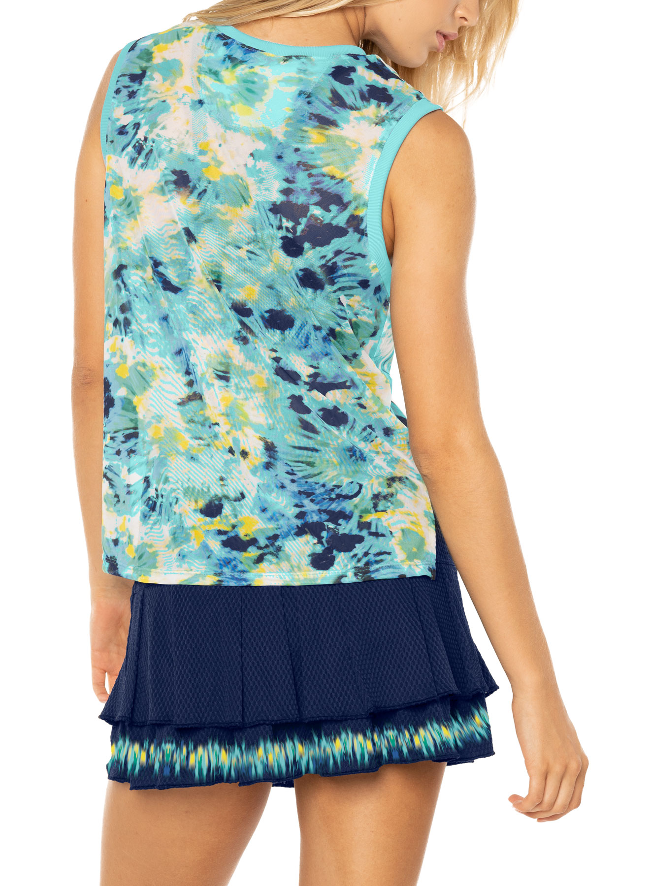 lucky-in-love-peace-out-high-low-tank-women-opal-print-3 Lucky in Love Peace Out High-Low Tank Women - opal/print