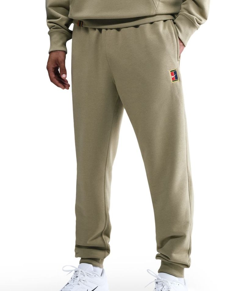 Nike Court Heritage Dri-FIT Fleece Tennis Joggers - neutral olive