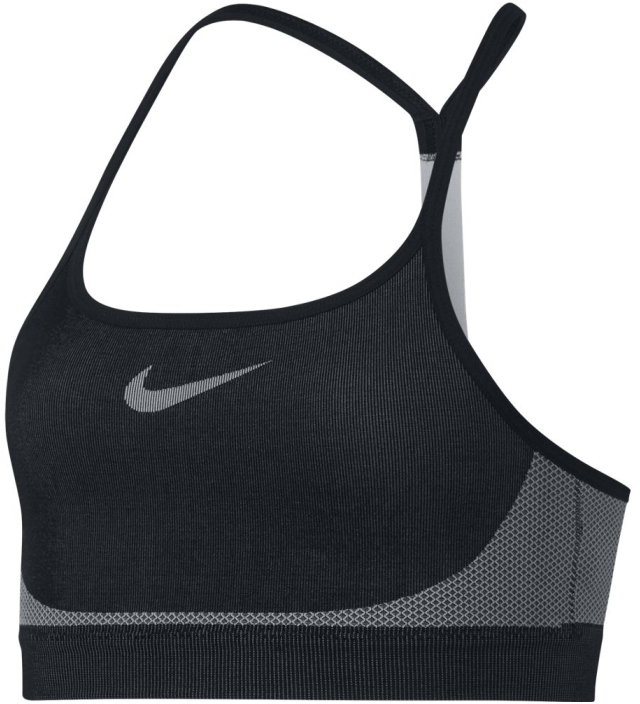  Biustonosz Dziewczęcy Nike Girls Sports Bra - black/wolf grey/wolf grey