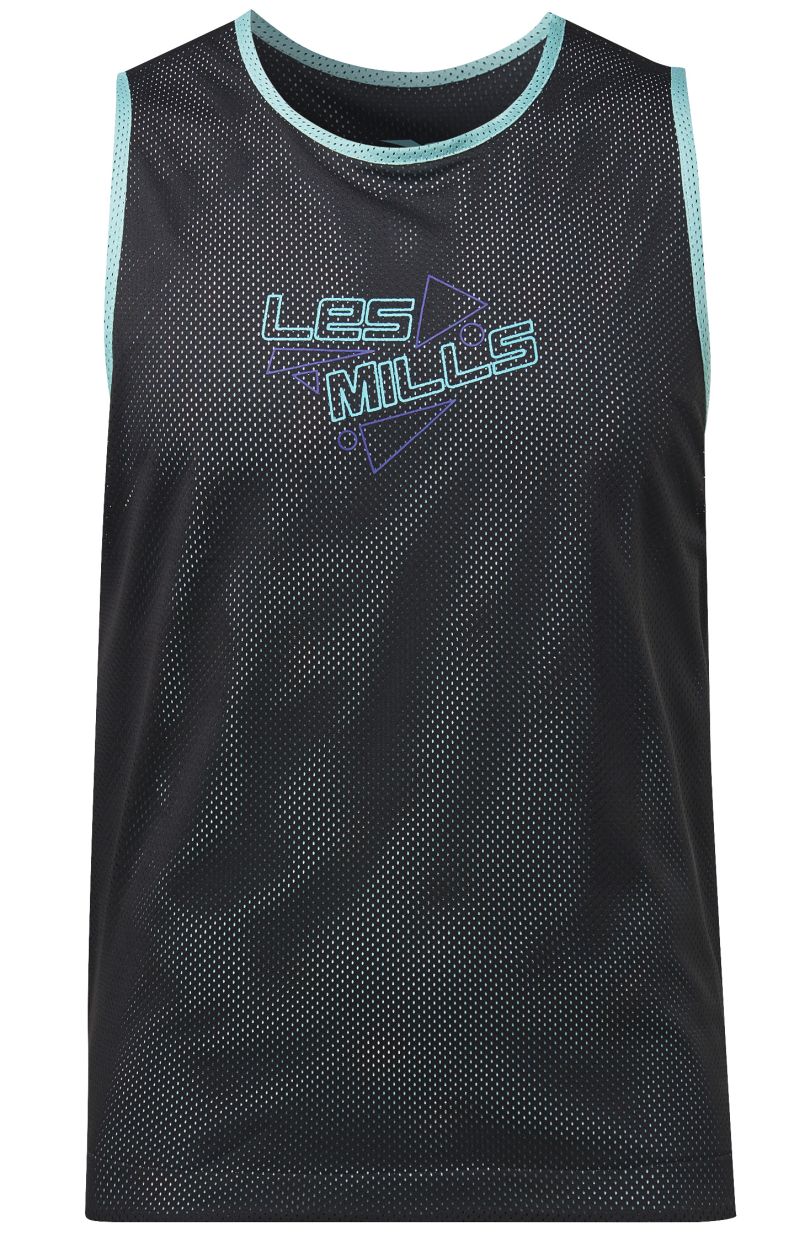 HN6052_1_APPAREL_Photography_Front-View_white Reebok Les Mills Reversible Pinny - black