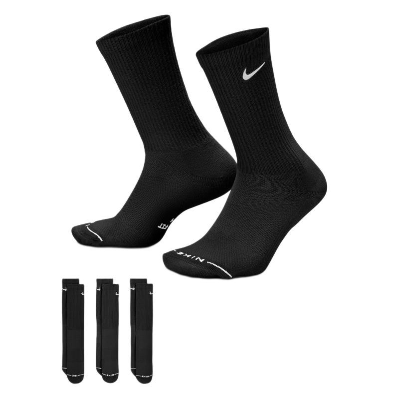 Nike Everyday Elevated Crew 3P - black Nike Everyday Elevated Crew 3P - black