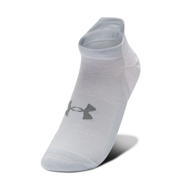Under Armour ArmourDry Run No Show 1P - white/gray