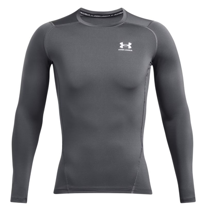 Odzież kompresyjna Under Armour HeatGear Armour Comp Long Sleeve - castlerock/white