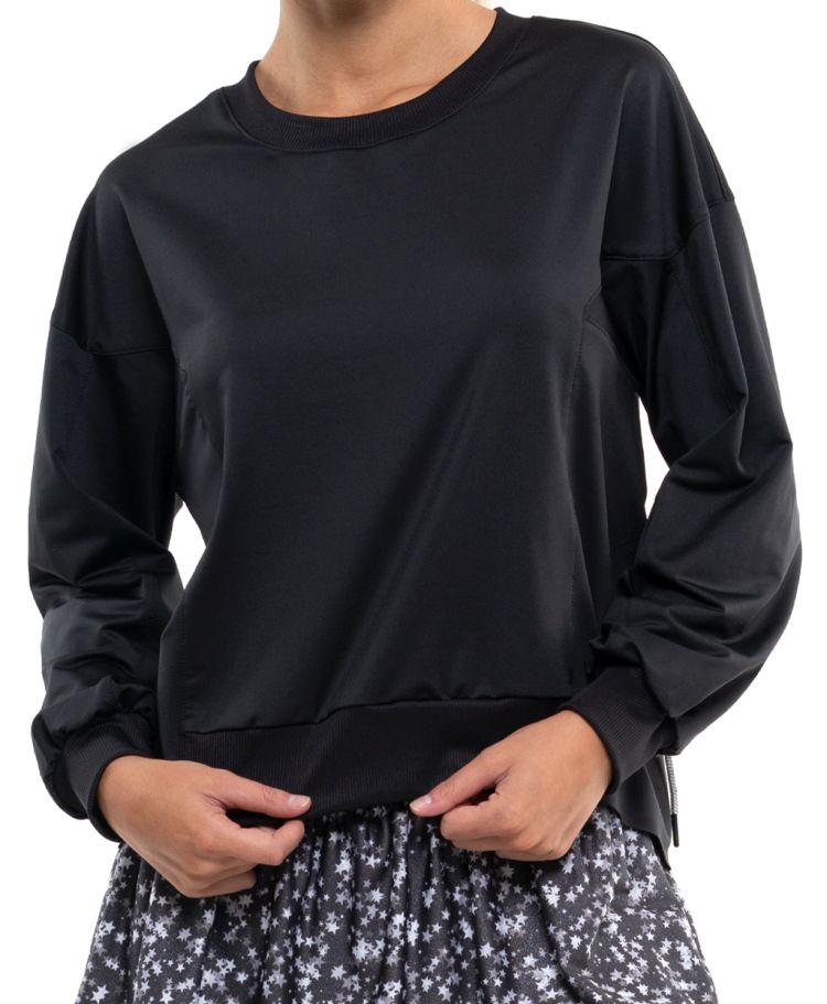 Lucky in Love Core Ruche Back L/S Women - black Lucky in Love Core Ruche Back L/S Women - black