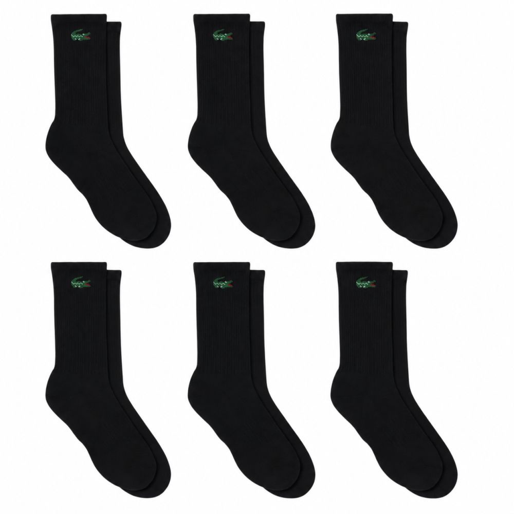 Skarpety Lacoste Sport 6P - black