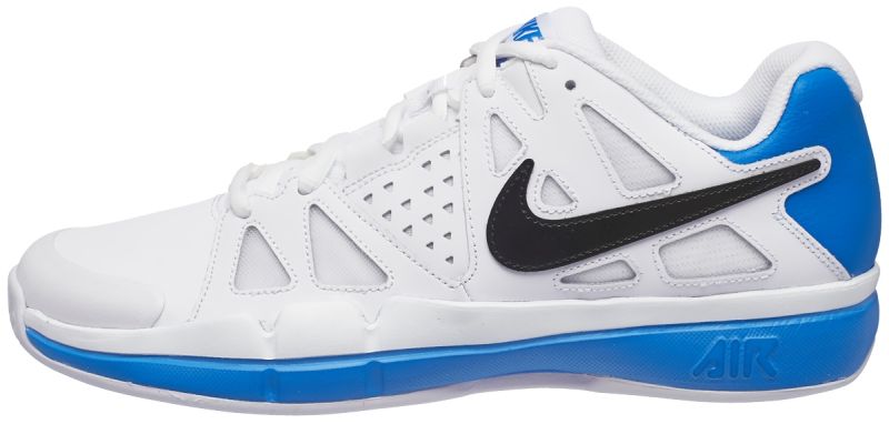 Nike Air Vapor Advantage Clay - white/black/light photo blue