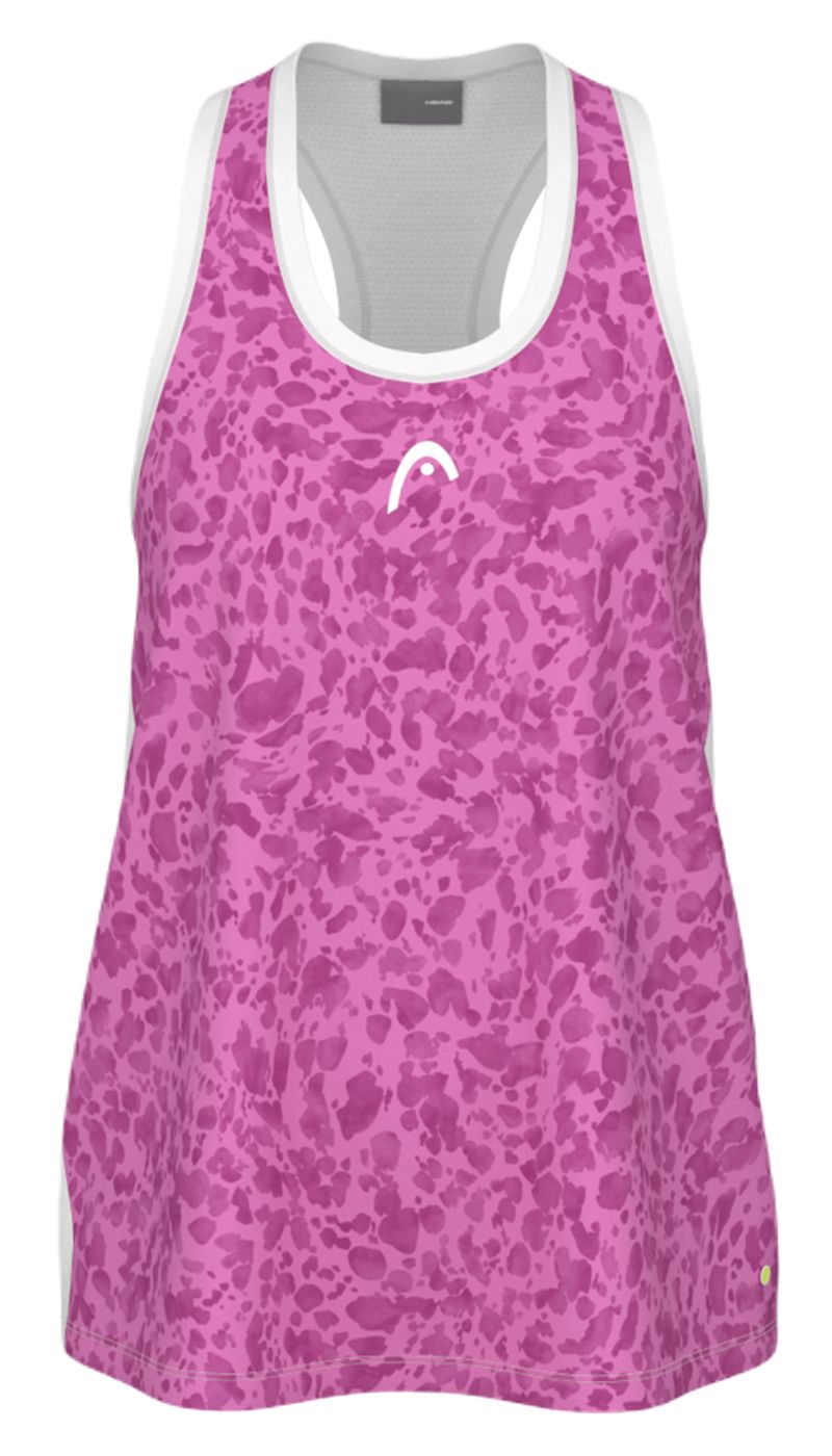 462365 Head Girls Vision Agility Tank - print vision/vivid pink