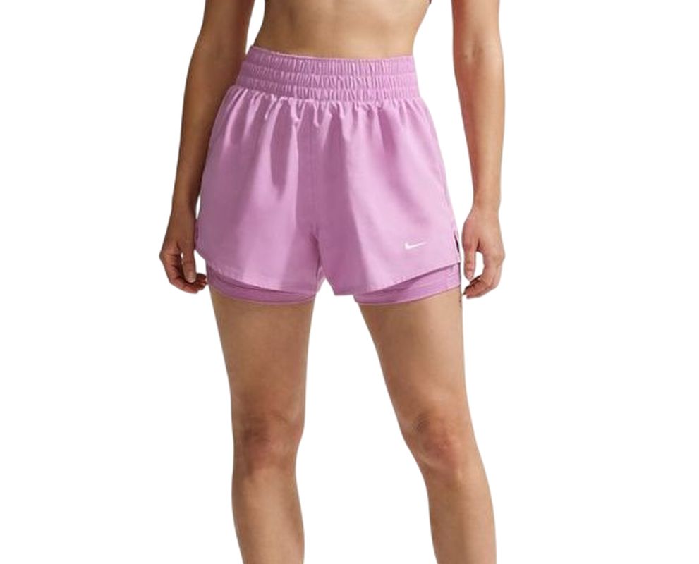 Nike One Dri-Fit High-Waisted 3" 2in1 - light magenta/white Nike One Dri-Fit High-Waisted 3" 2in1 - light magenta/white