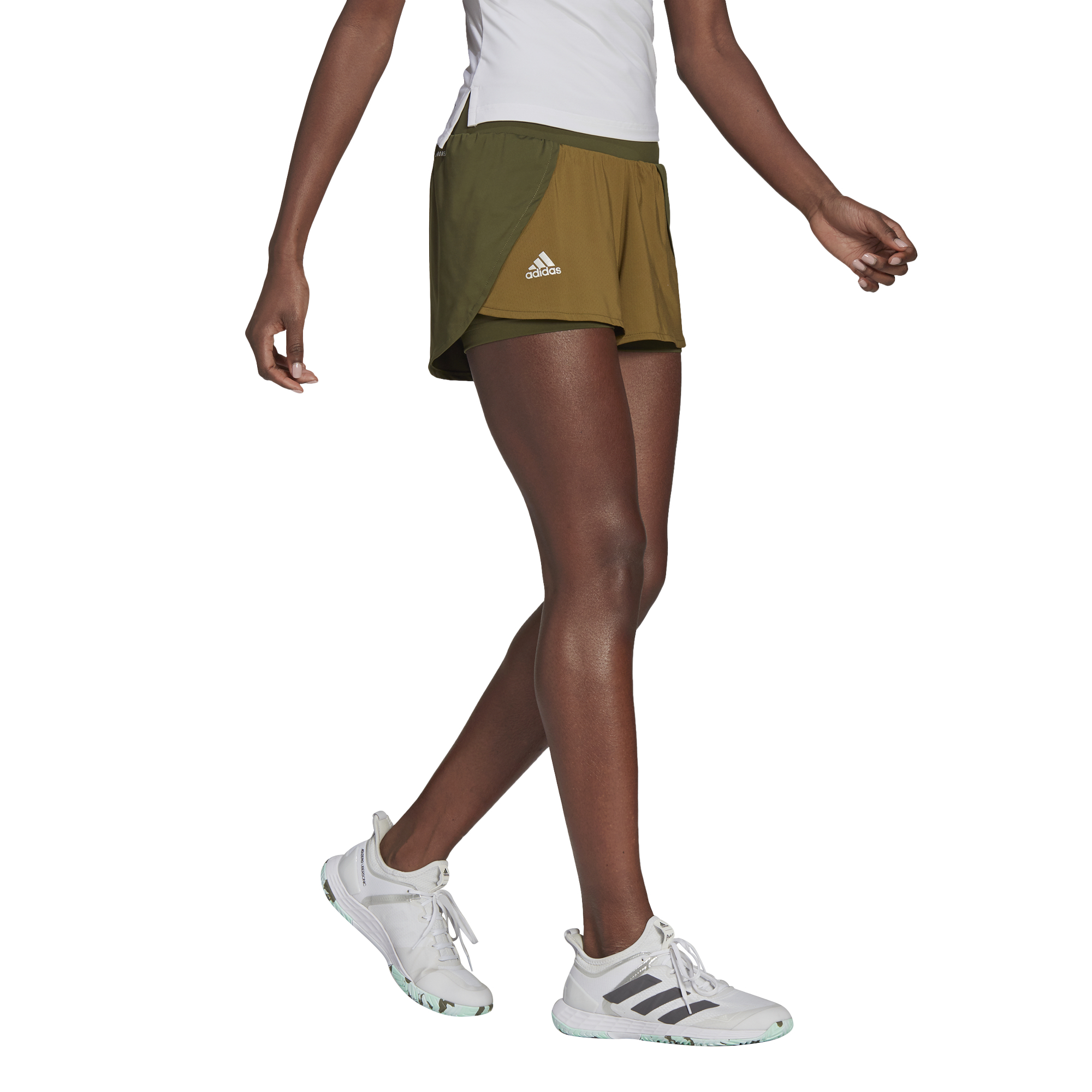Adidas Match Shorts W - wild pine/aluminium/wild moss