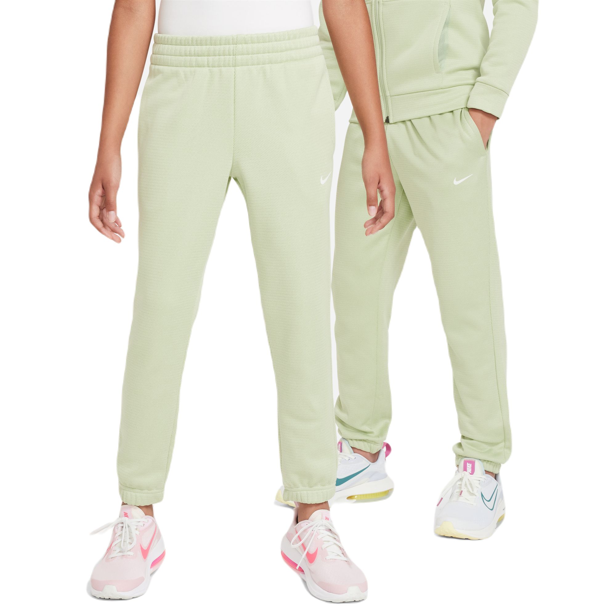 AURORA_FJ6048-343_PHCFM001-2000 Nike Kids Therma-FIT Winterized - honeydew/white