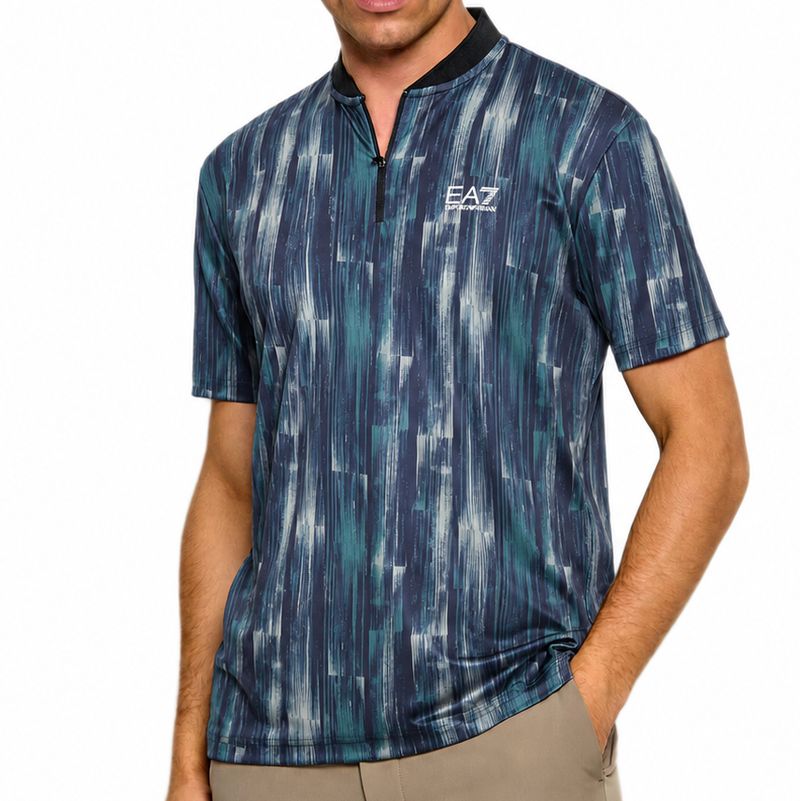 EA7 Man Jersey - blue bamboo