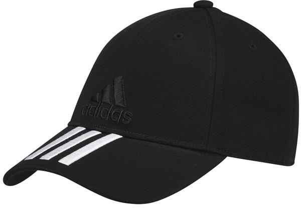 adidas-6-panel-3s-cap-cotton-black-white-1 Adidas 6 Panel 3S Cap Cotton - black/white
